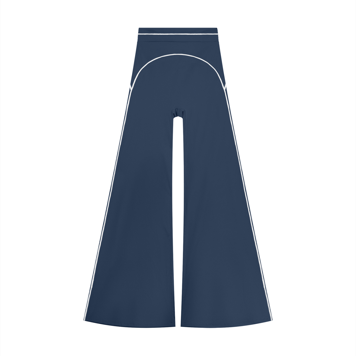 High-Rise Flare Pant in Navy Blue, front view