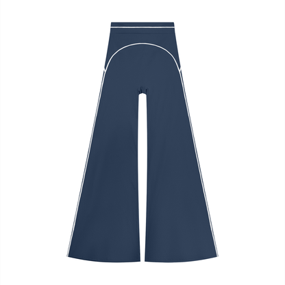 High-Rise Flare Pant in Navy Blue, front view