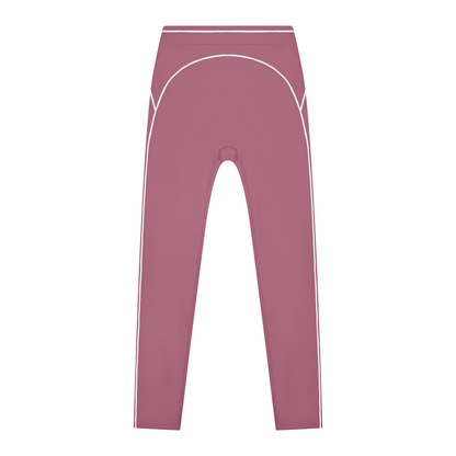 Topstitch High-Rise Legging in Purple, front view