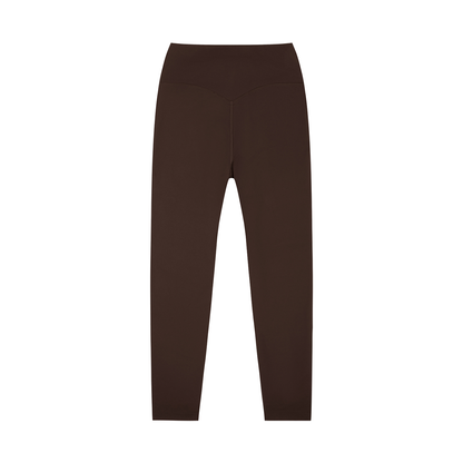 High-Rise Yoga Legging in Brown, back view