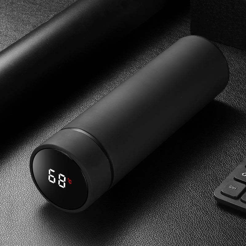 Double-Wall Steel Bottle in Black