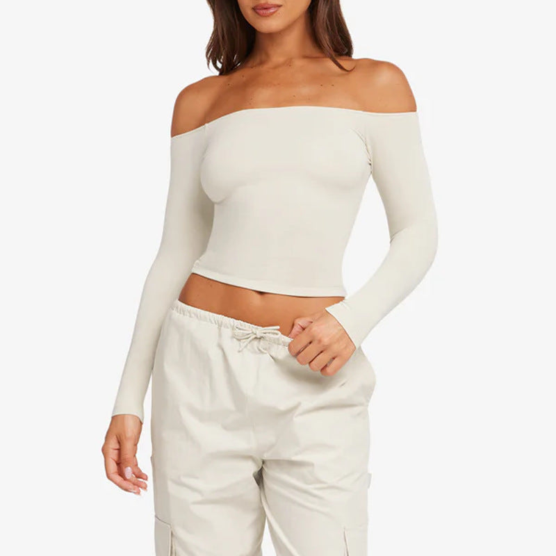 Off-Shoulder Long Sleeve in Glacier