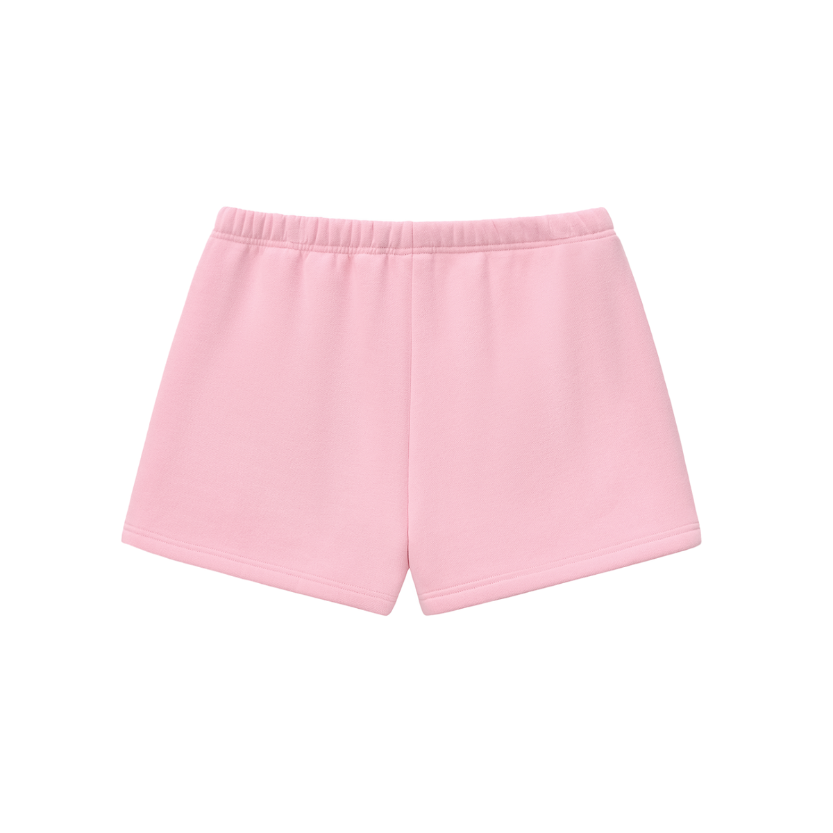 Drawstring Sweatshort in Pink, back view