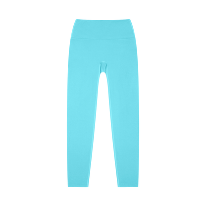 High-Rise Yoga Legging in Lake Blue, front view