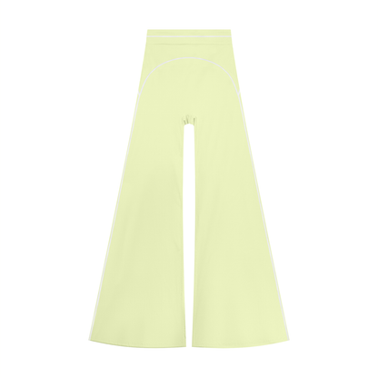 High-Rise Flare Pant in Light Green, front view