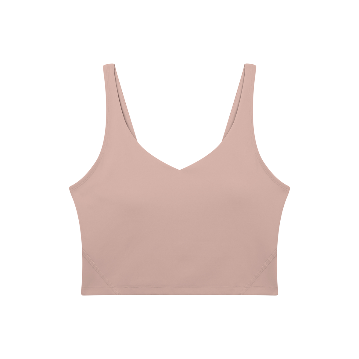 V-Neck Longline Tank in Cameo, front view
