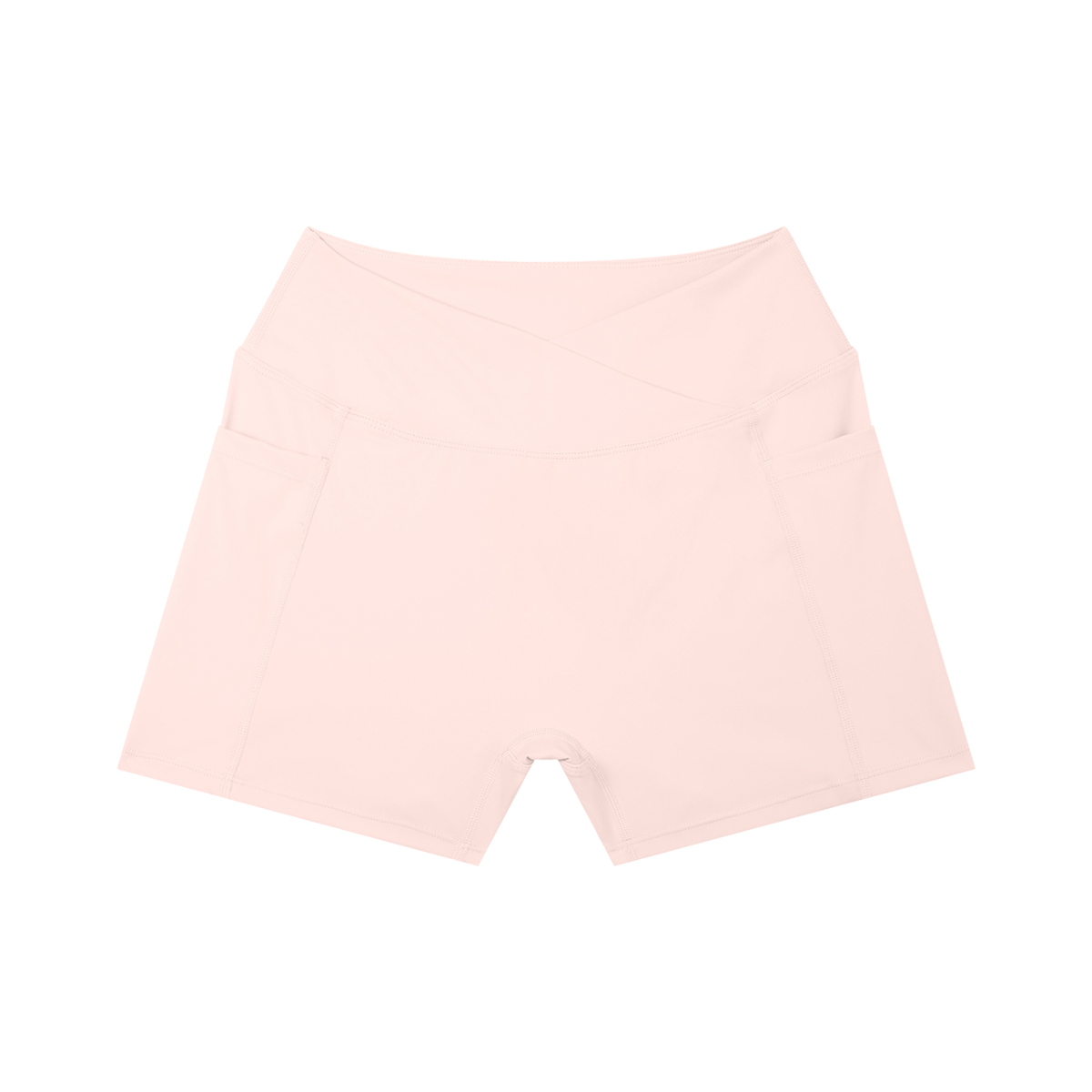 High-Rise Pocket Short in Light Pink, front view