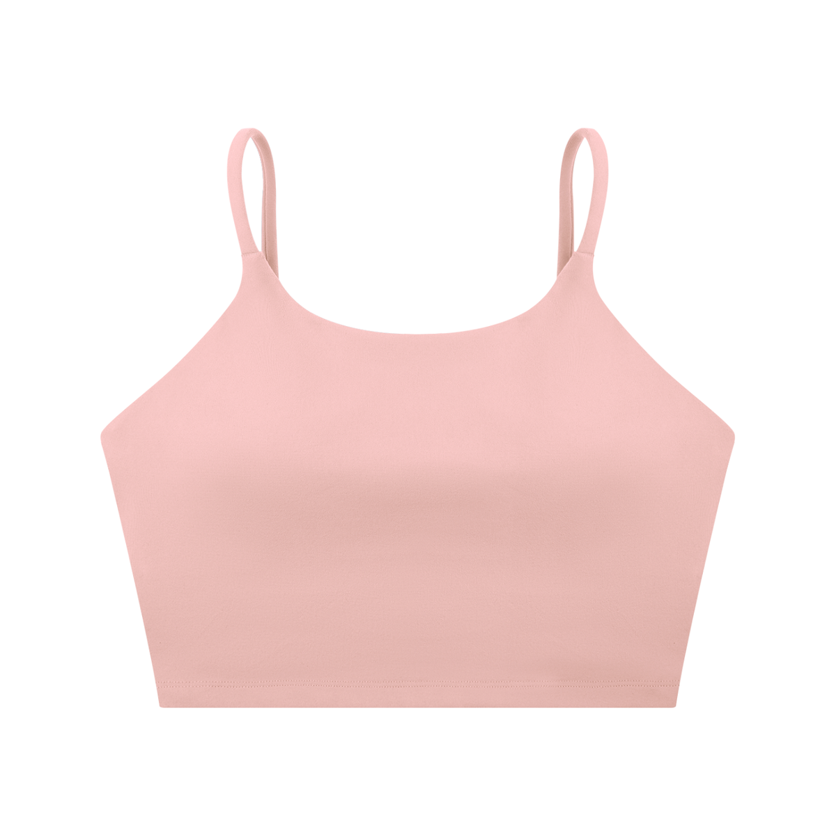 Strappy Longline Tank in Pink, front view