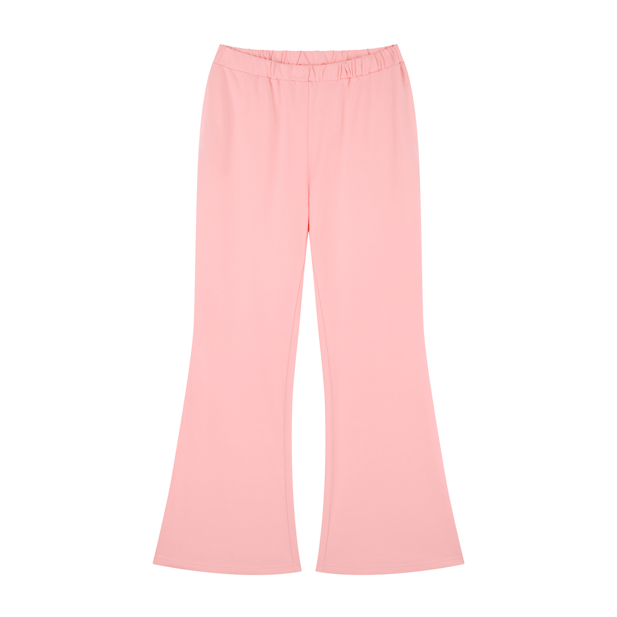 Slim Flare Sweatpant in Pink, front view