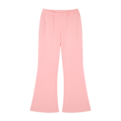 Slim Flare Sweatpant in Pink, front view