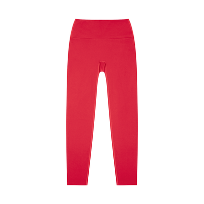 High-Rise Yoga Legging in Red, front view