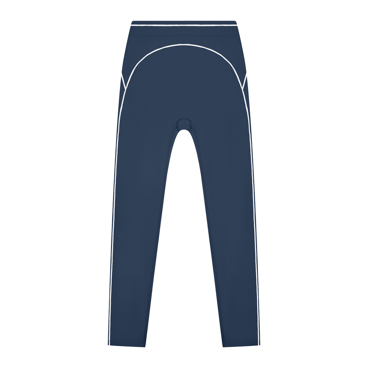 Topstitch High-Rise Legging in Navy Blue, front view