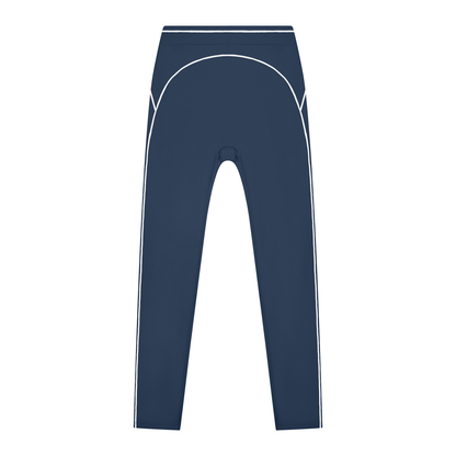 Topstitch High-Rise Legging in Navy Blue, front view