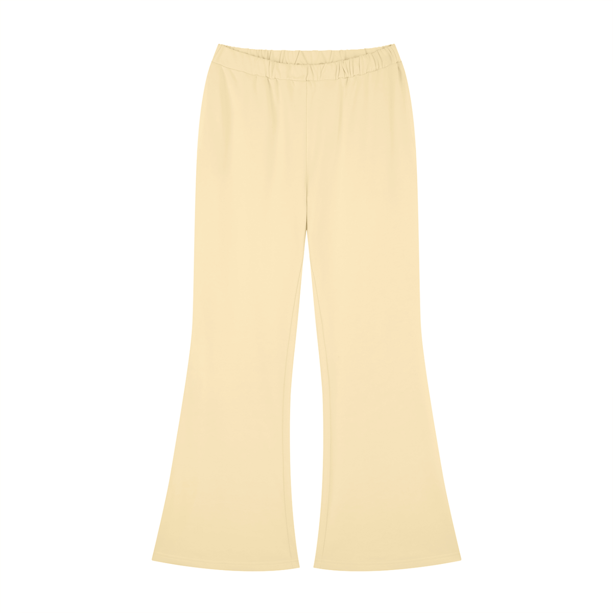 Slim Flare Sweatpant in Light Apricot, front view