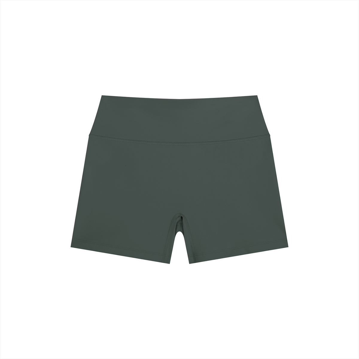 High-Rise Bike Short in Dark Gray, front view