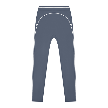 Topstitch High-Rise Legging in Haze Blue, front view