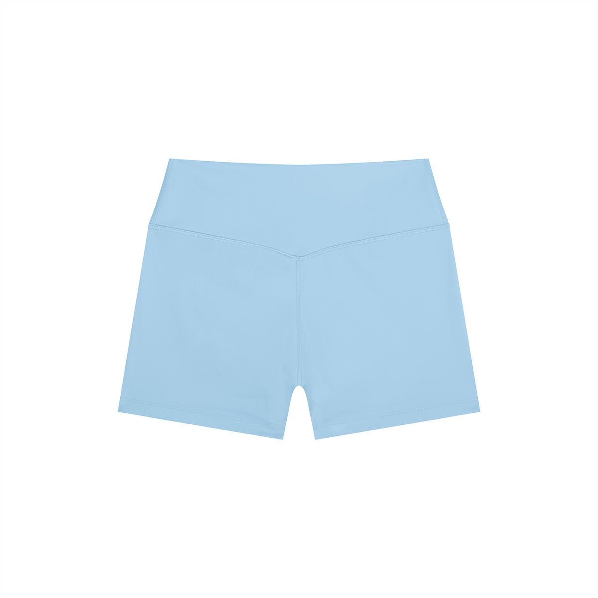 High-Rise Bike Short in Blue, back view