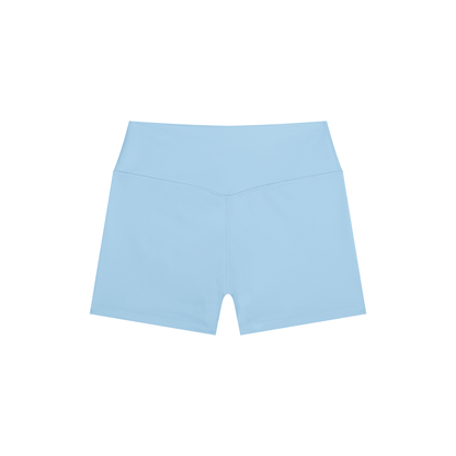 High-Rise Bike Short in Blue, back view