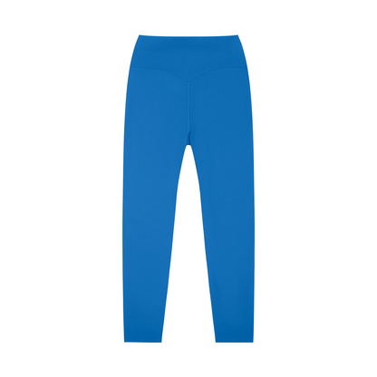 High-Rise Yoga Legging in Colorful Blue, back view