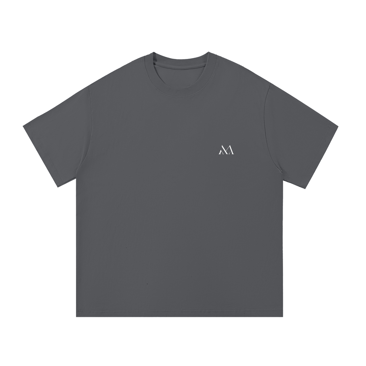 How Lucky Are We Tee in Dark Gray, front view