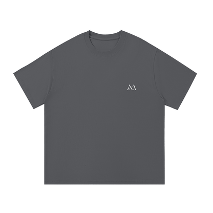 How Lucky Are We Tee in Dark Gray, front view