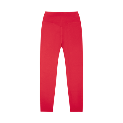 High-Rise Yoga Legging in Red, back view