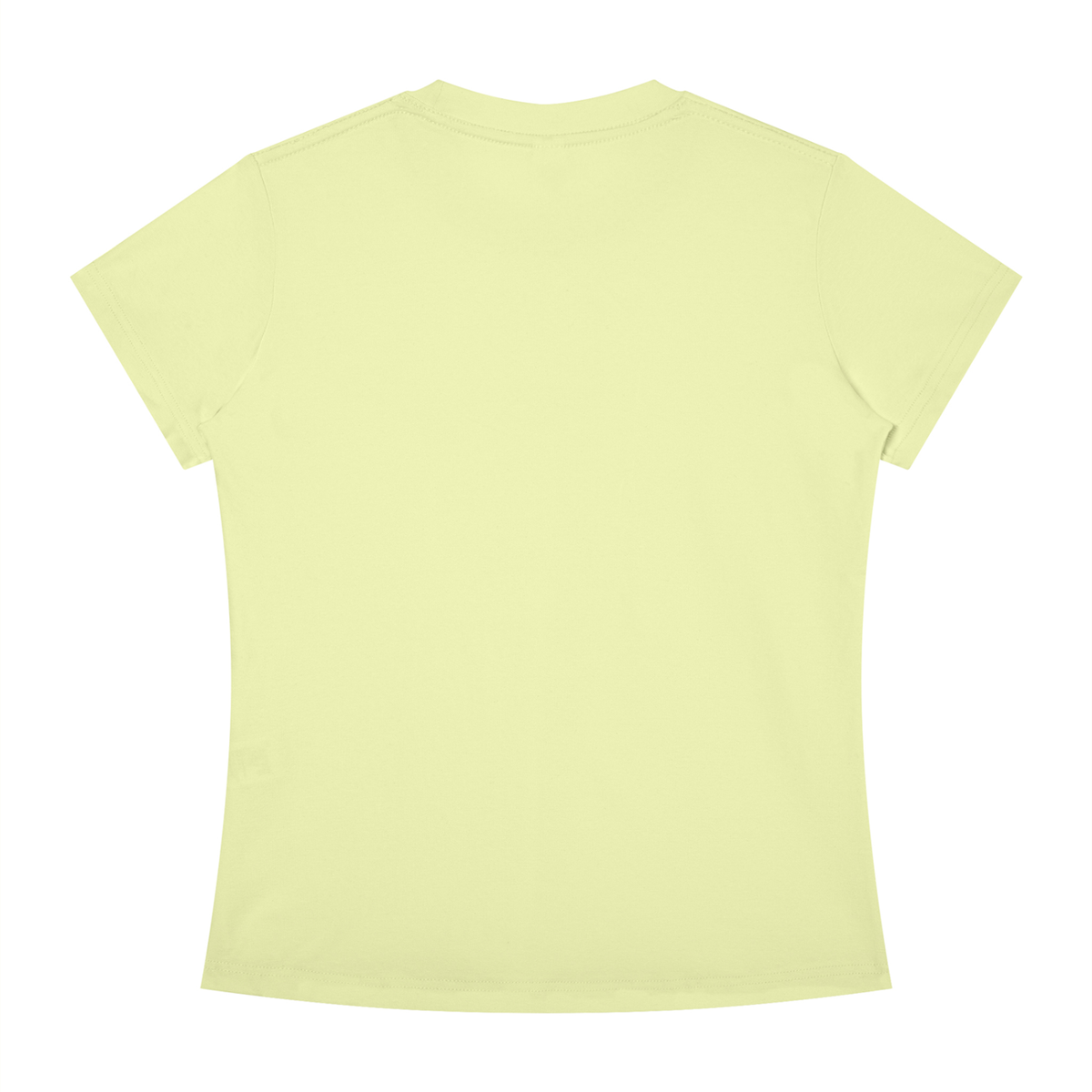Slim Crewneck Tee in Light Green, back view