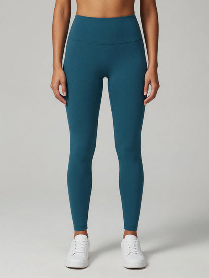 High-Rise Yoga Legging in Lake Blue, worn, front